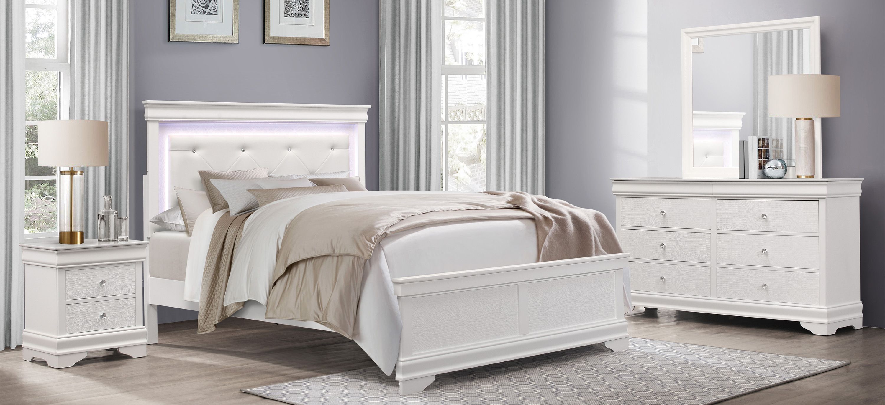 Whiting 4-pc. Upholstered Bedroom Set