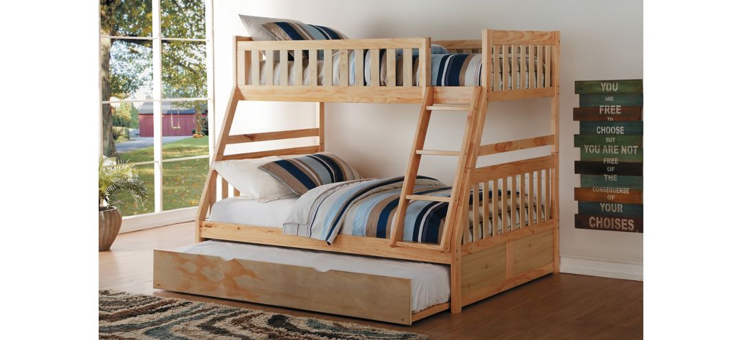 588020430 Carissa Twin Over Full Bunk Bed with Trundle sku 588020430