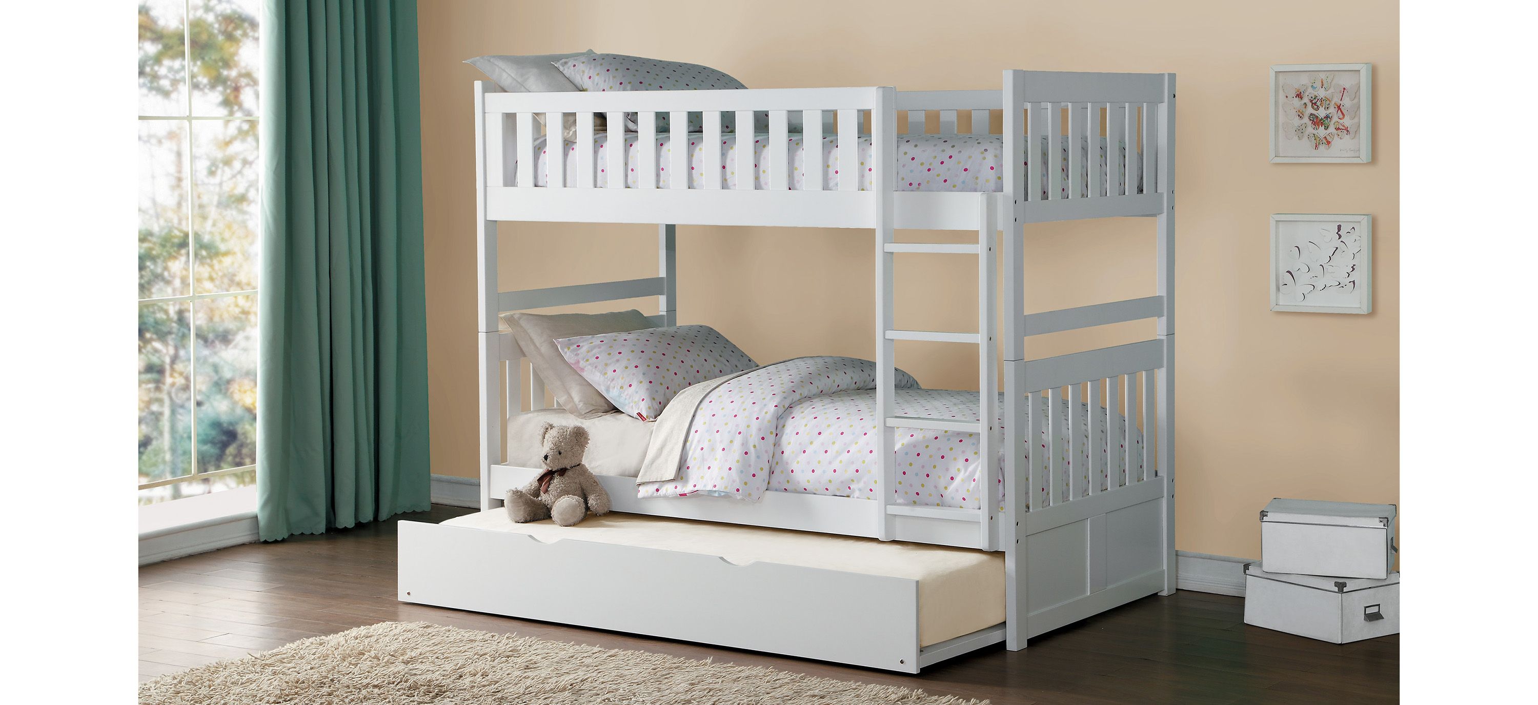 Carissa Bunk Bed with Trundle