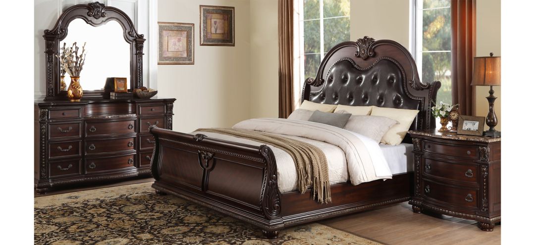 594317571 Palace 4-pc Upholstered Bedroom Set sku 594317571