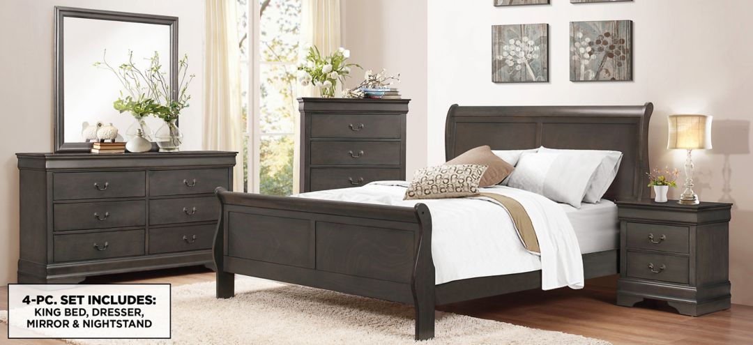 594321490 Edina 4-pc Bedroom Set sku 594321490