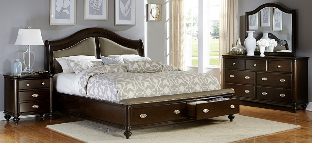 596326150 Bay City 4-pc Storage Bedroom Set sku 596326150