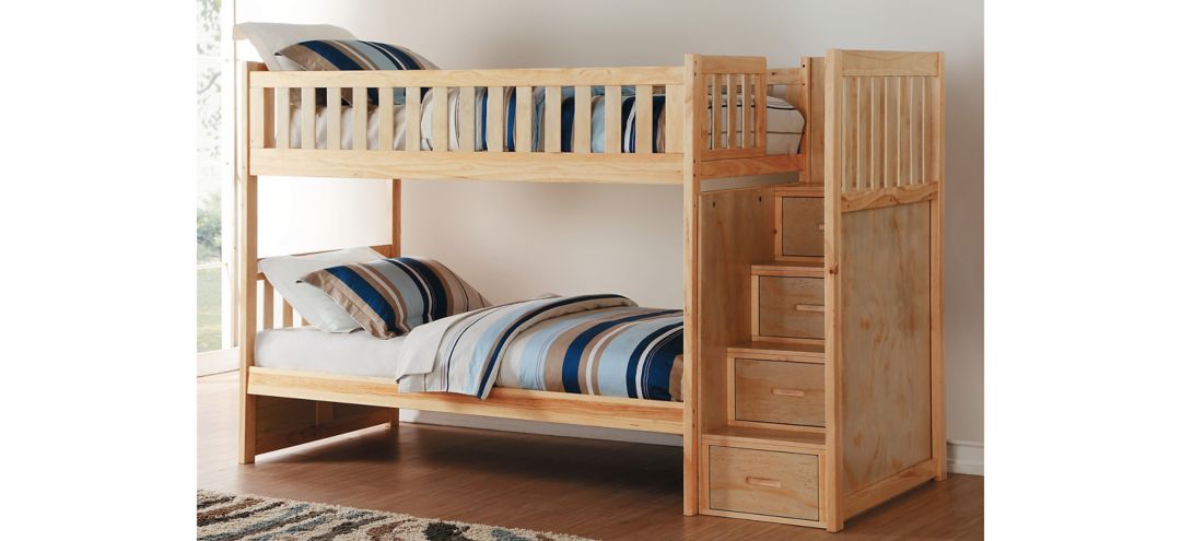 Carissa Bunk Bed with Storage Staircase