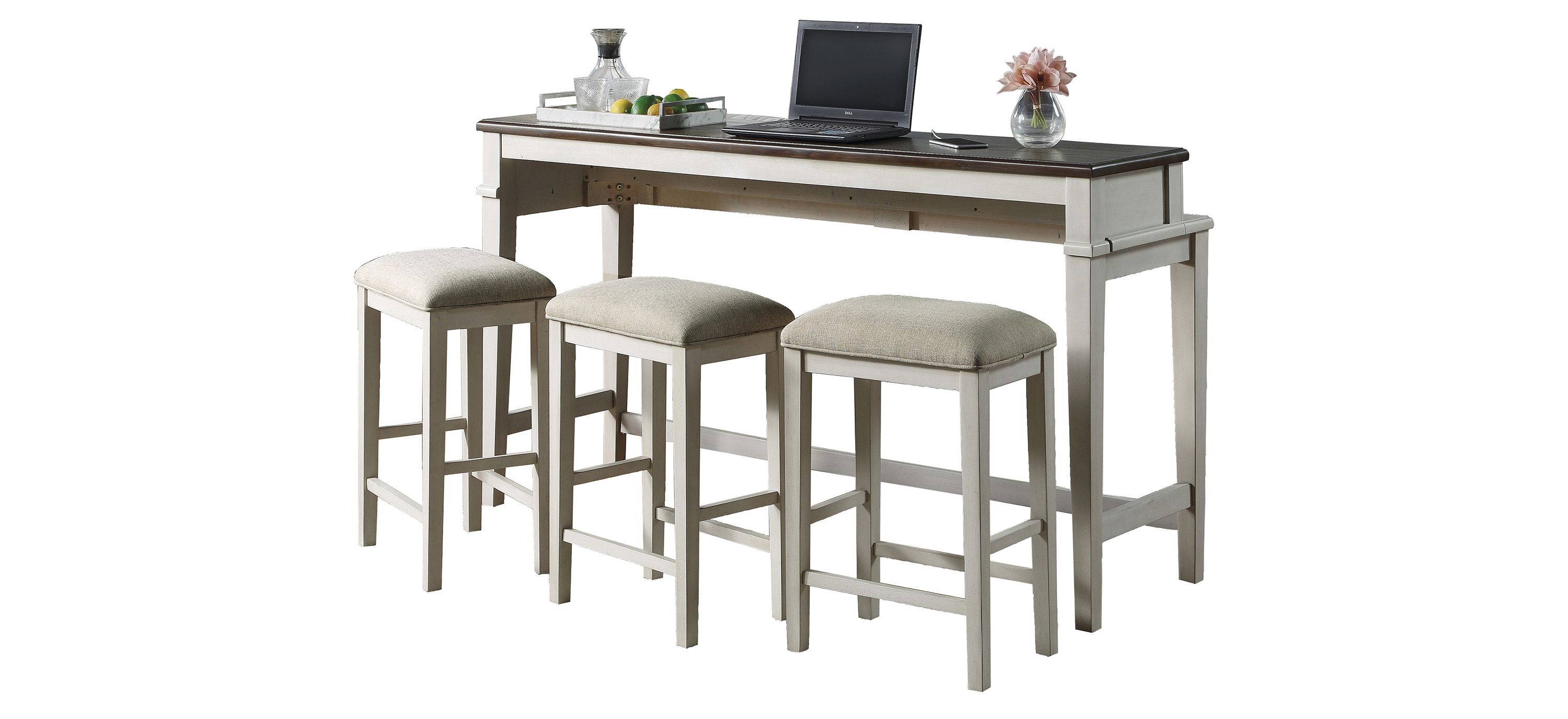 Asher 4-pc. Counter-Height Dining Set w/ USB Port and Power Outlet