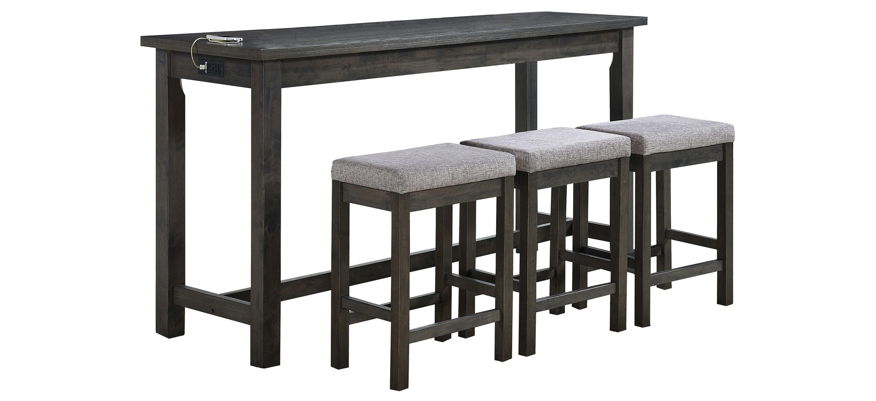 Holders 4-pc. Counter-Height Dining Set w/ USB Port and Power Outlet