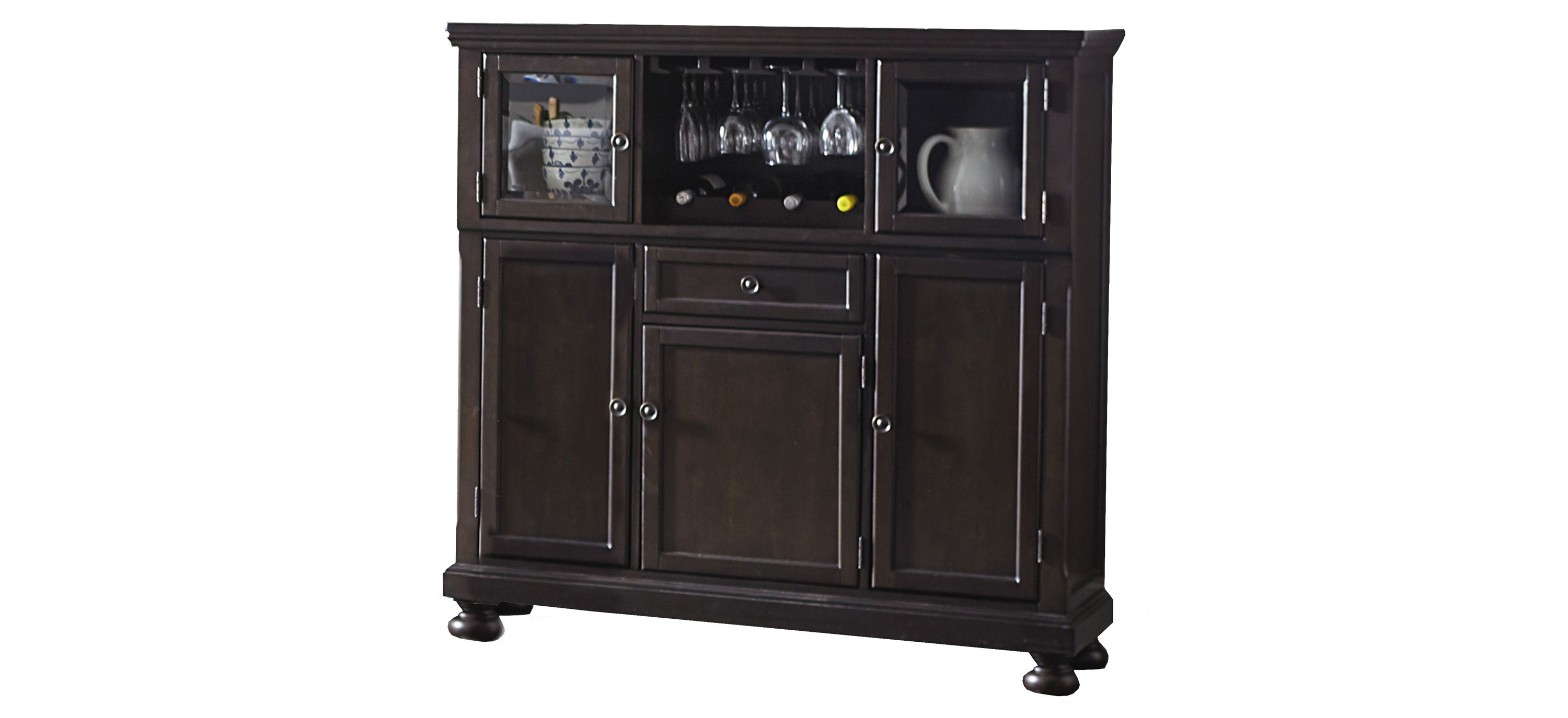 Shelley Curio w/ Wine Storage