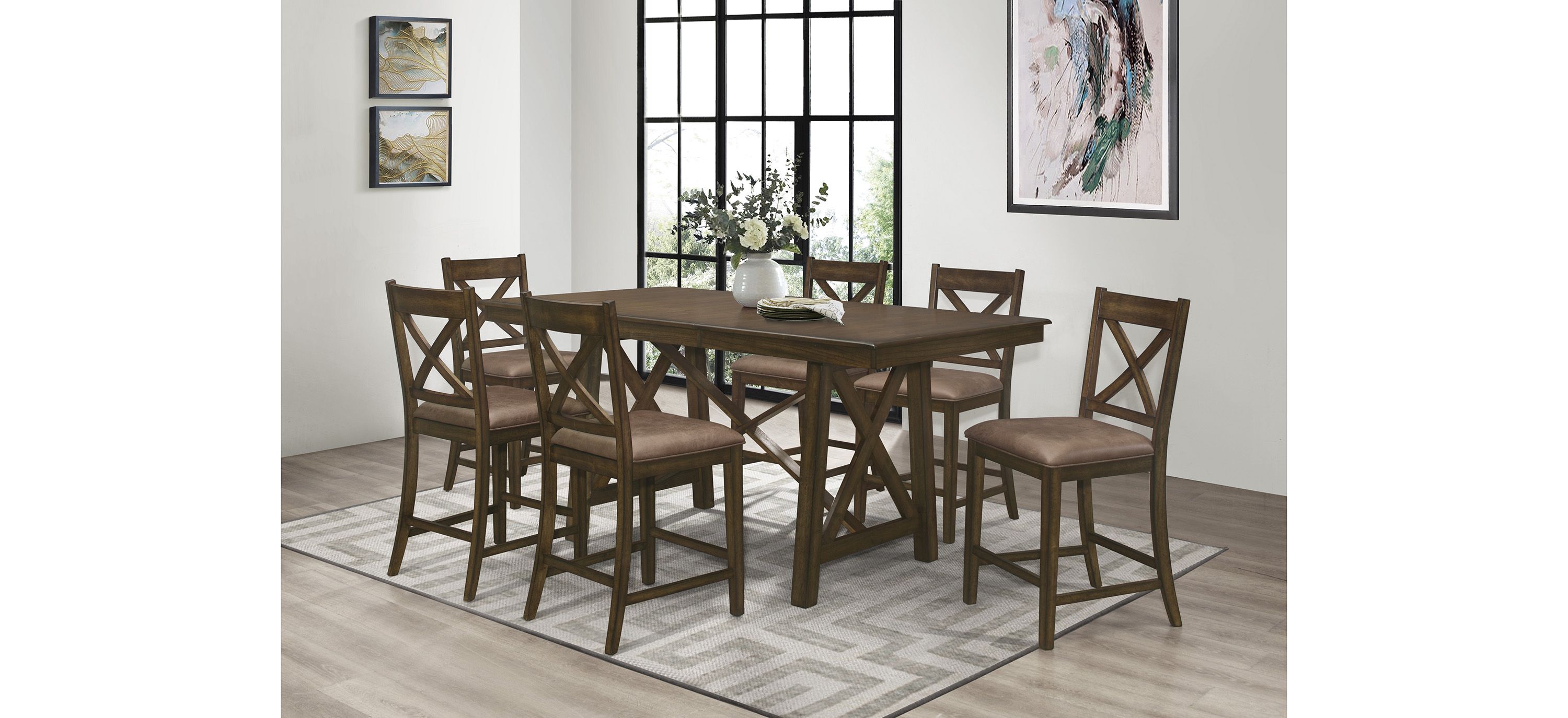 Weston 7-pc. Counter Height Dining Room Set