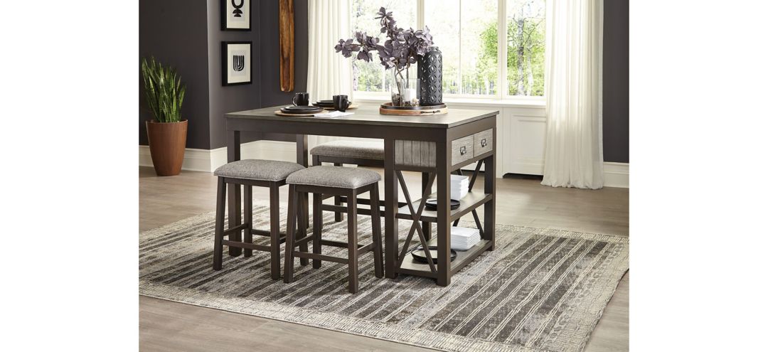 Pike 4-pc Counter Height Dining Set