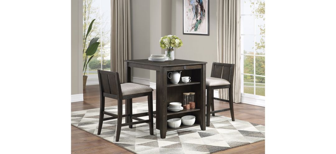 Mezzanine 3-pc Counter Height Dining Set