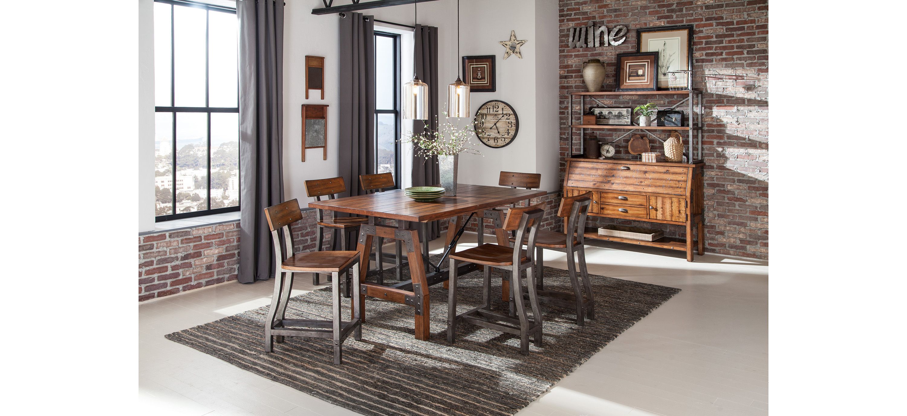 Dayton 7-pc. Counter Height Dining Set