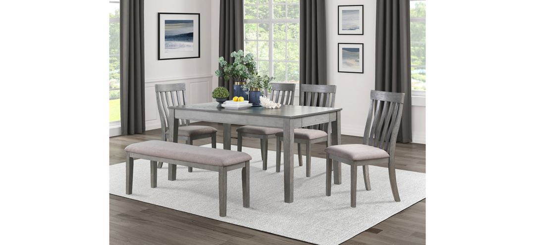 Brim 6-pc Dining Room Set With Bench