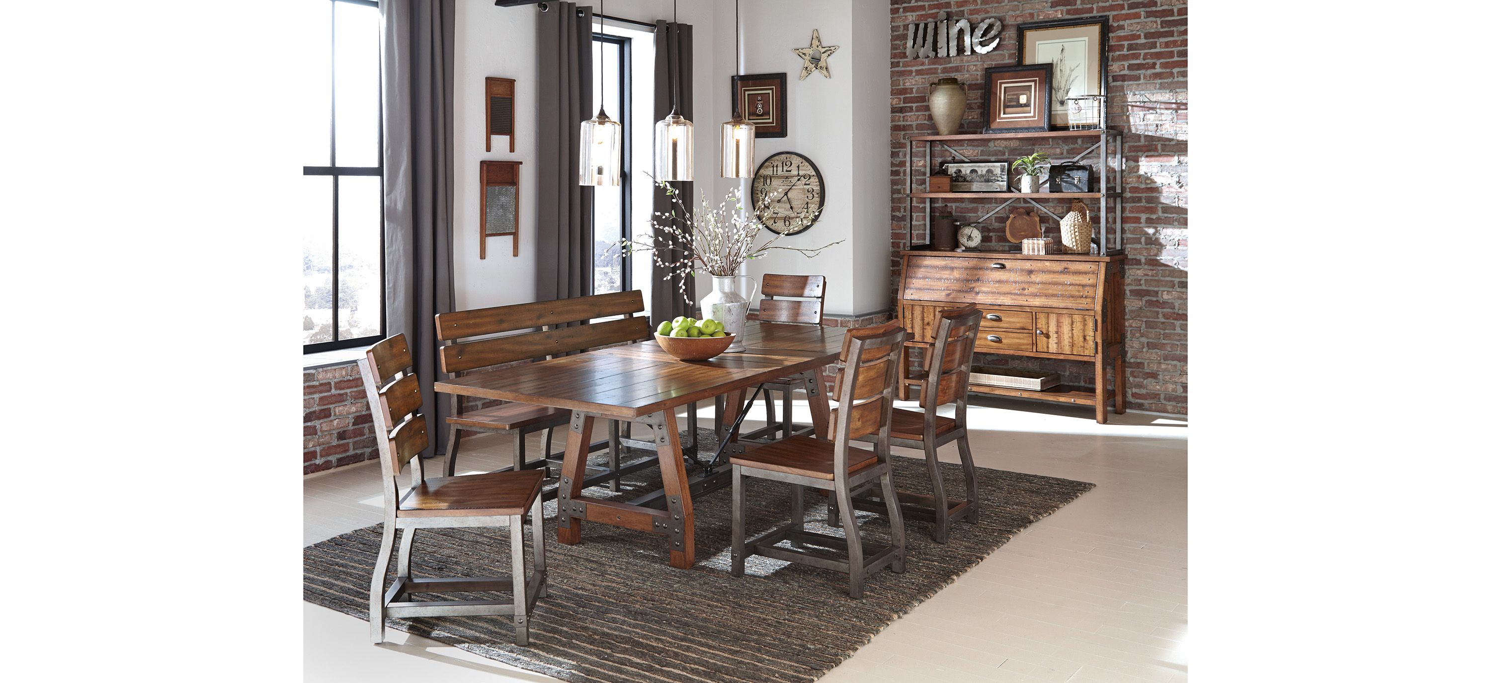 Dayton 6-pc. Dining Set with Bench