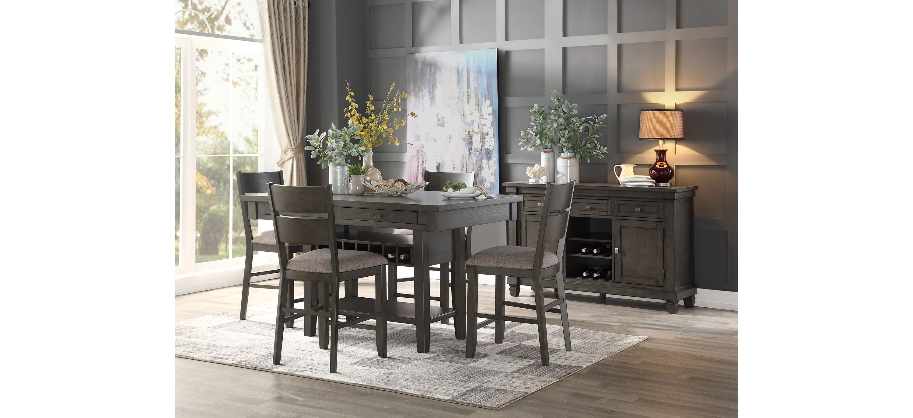 Brindle 5-pc. Counter Height Dining Room Set