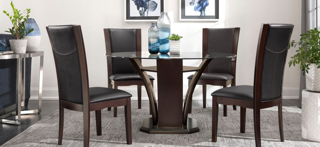 794071008 Venice 5-pc 54 Glass Dining Set sku 794071008