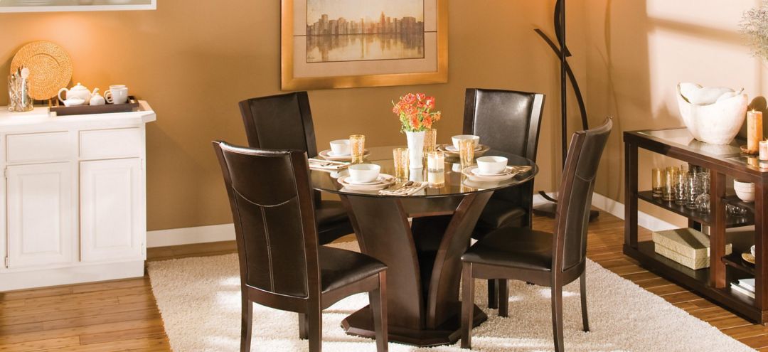 Venice 5-pc 48 Glass Dining Set