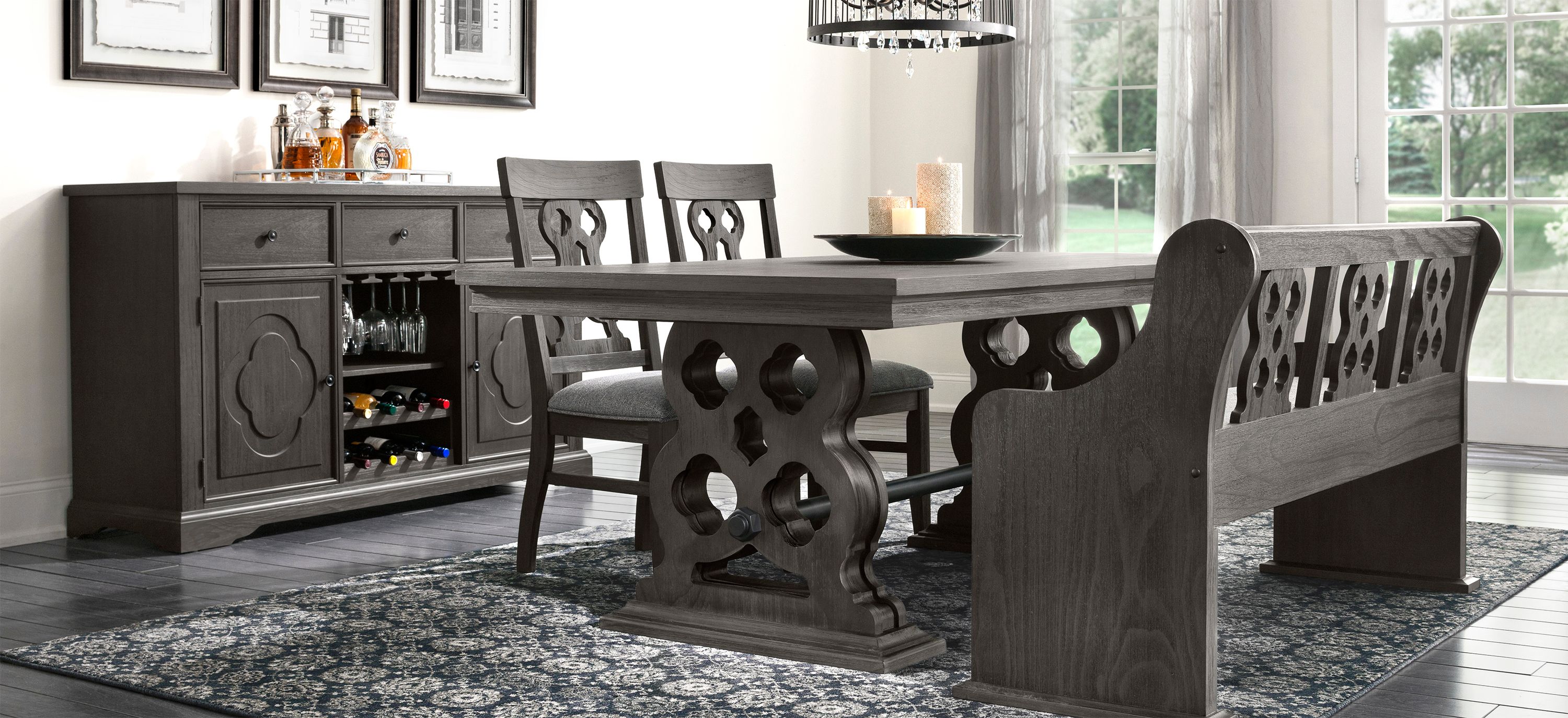 Belmore 4-pc. Dining Set w/Bench