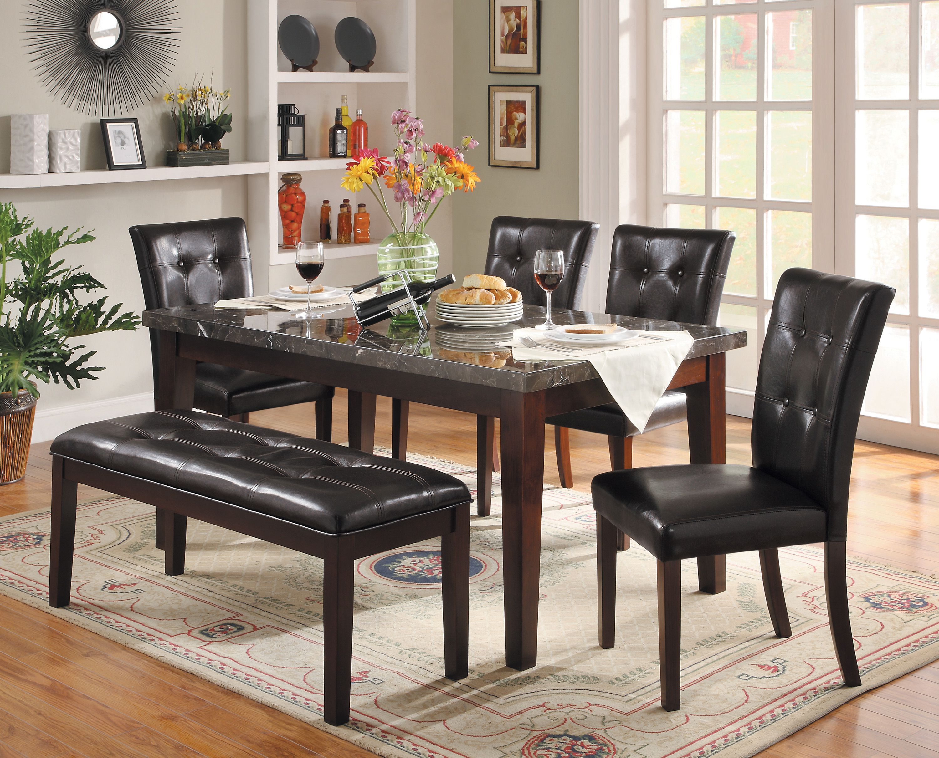 Diego 6-pc. Dining Set w/ Bench