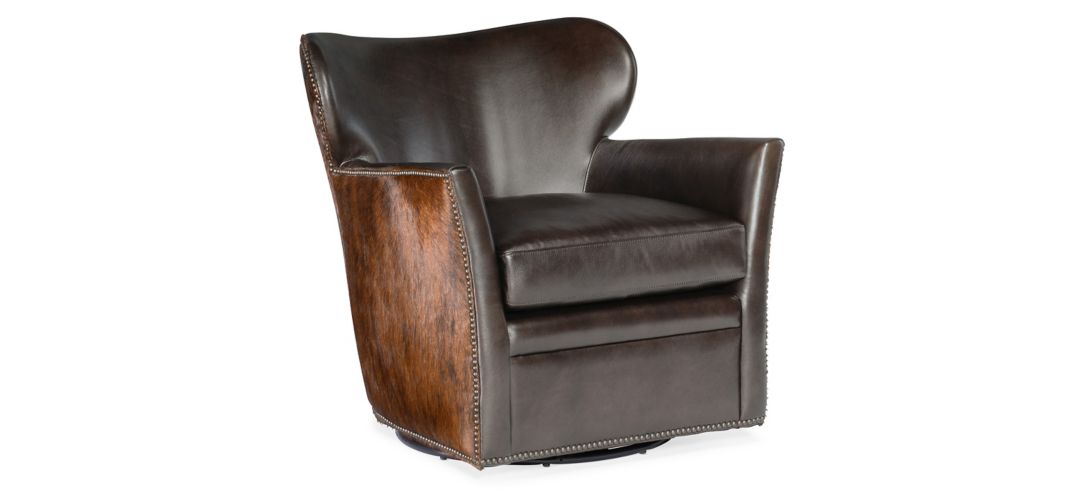 Kato Leather Swivel Chair