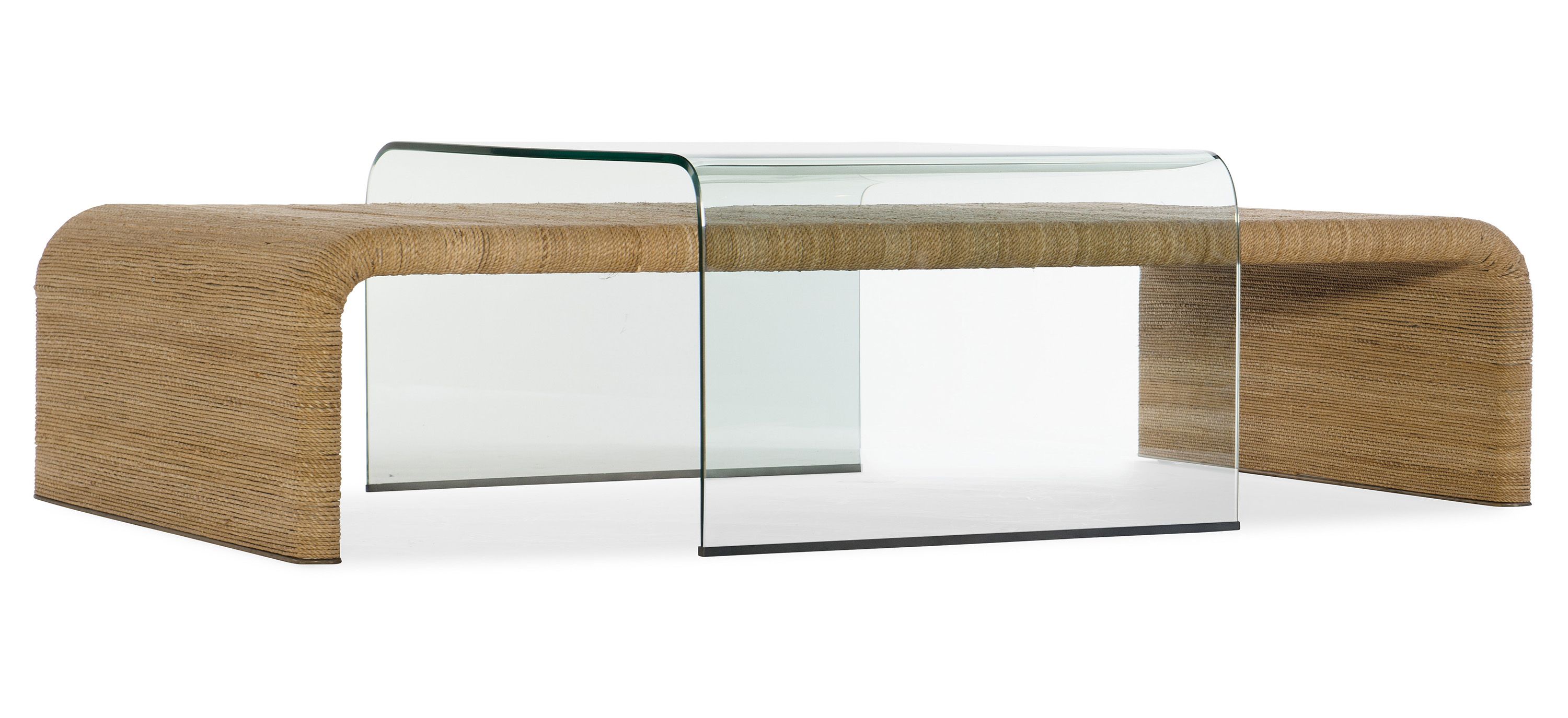 Amani Rope and Glass Cocktail Table