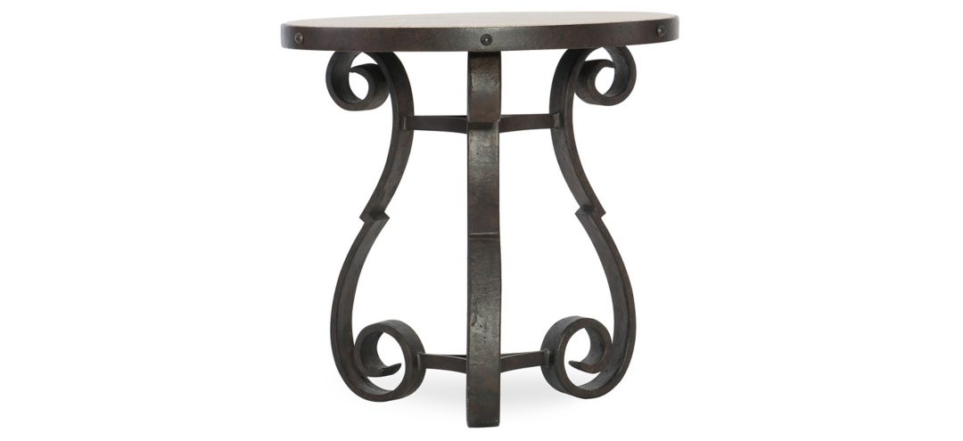 Luckenbach Metal and Stone End Table