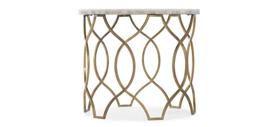 Melange Corrina Round Lamp Table