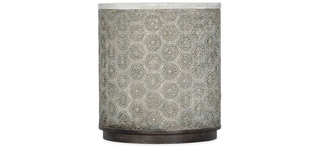 Melange Graystone Round End Table