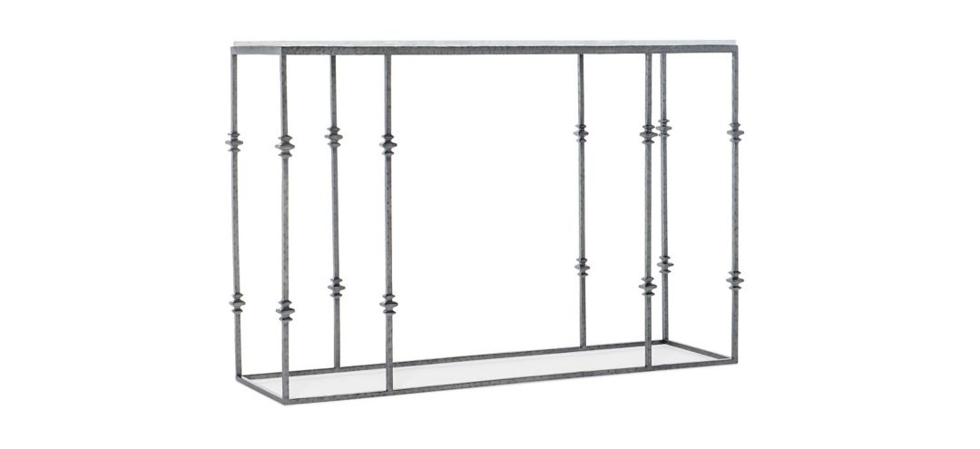 Commerce & Market Small Stone and Metal Console Table