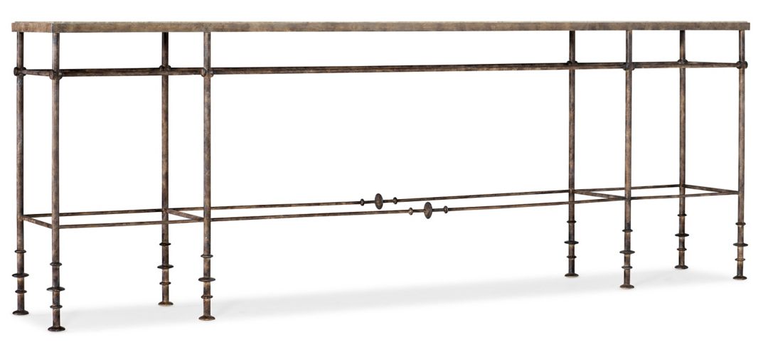 La Grange St James Metal and Stone Console