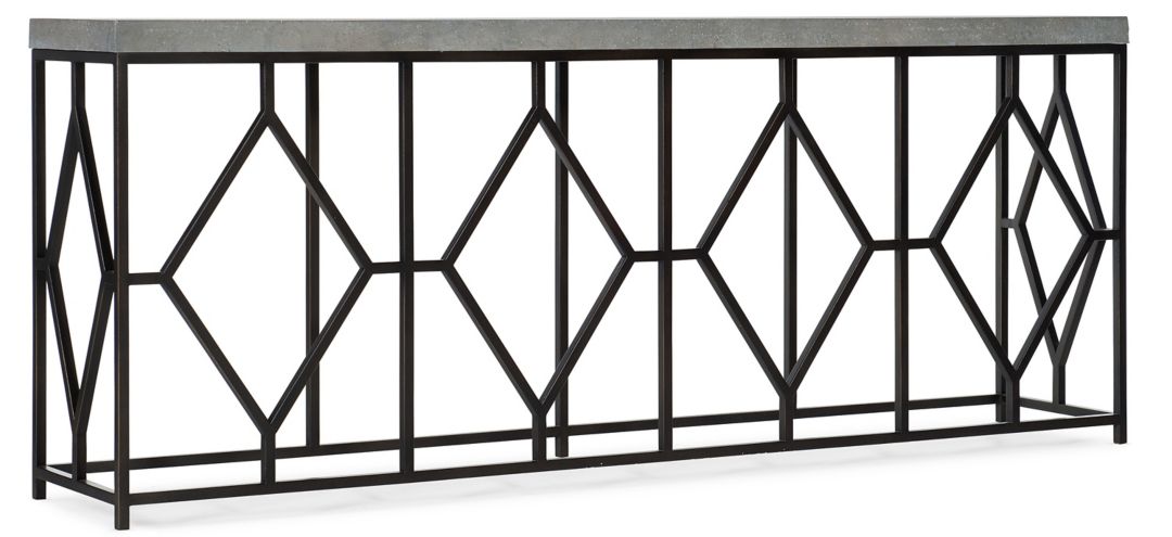 Ciao Bella Metal and Faux Concrete Console Table