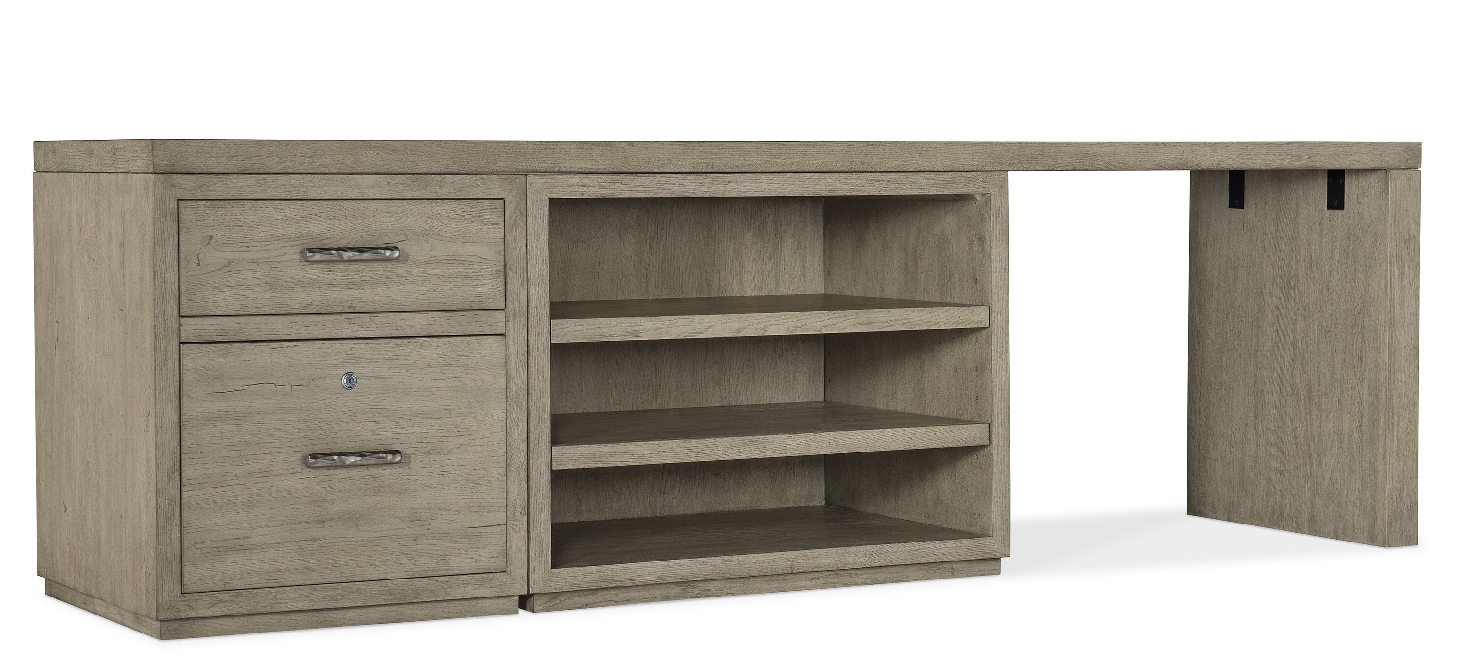 Linville Falls 96 Desk w/ File and Center Shelves