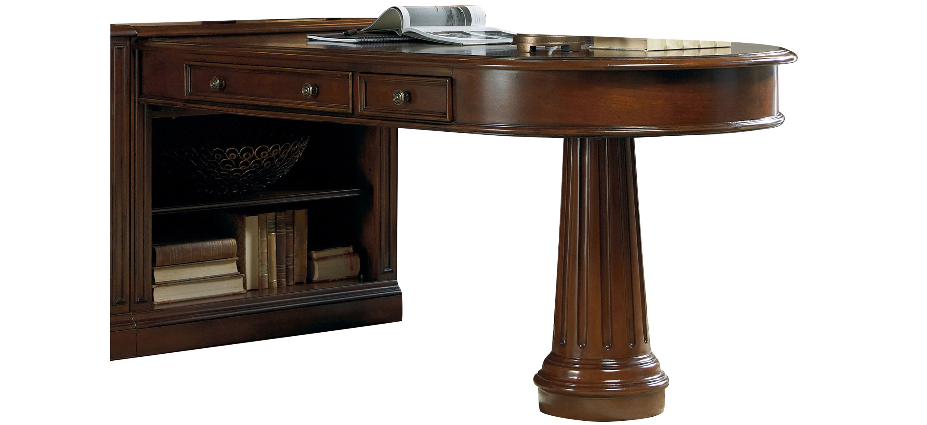 European Renaissance II Peninsula Desk Complete