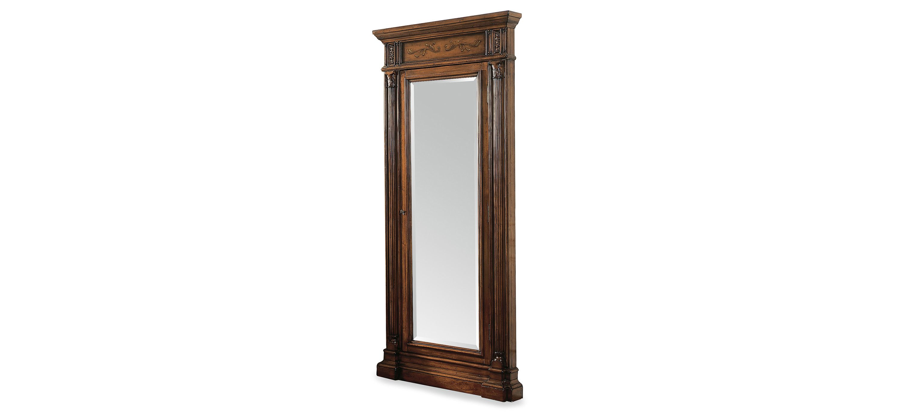 Floor Mirror w/Jewelry Armoire Storage