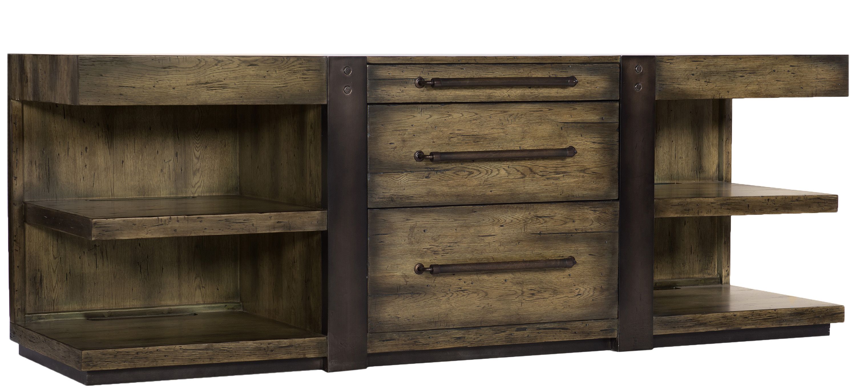 American Life Crafted Leg Desk Credenza