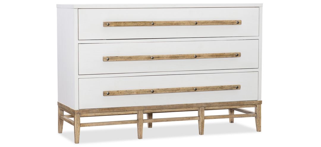 1620-90101-WH Urban Elevation Three-Drawer Bachelors Chest sku 1620-90101-WH