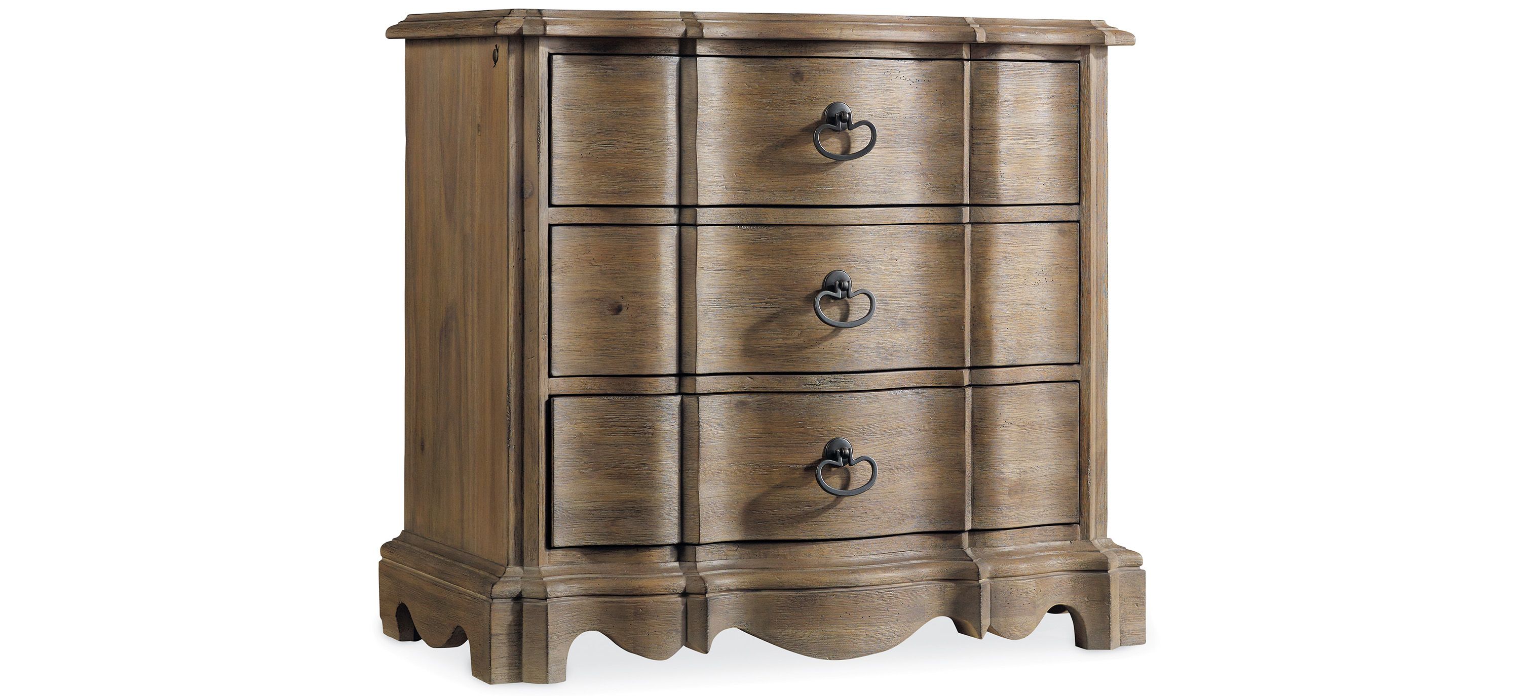 Corsica Three Drawer Nightstand