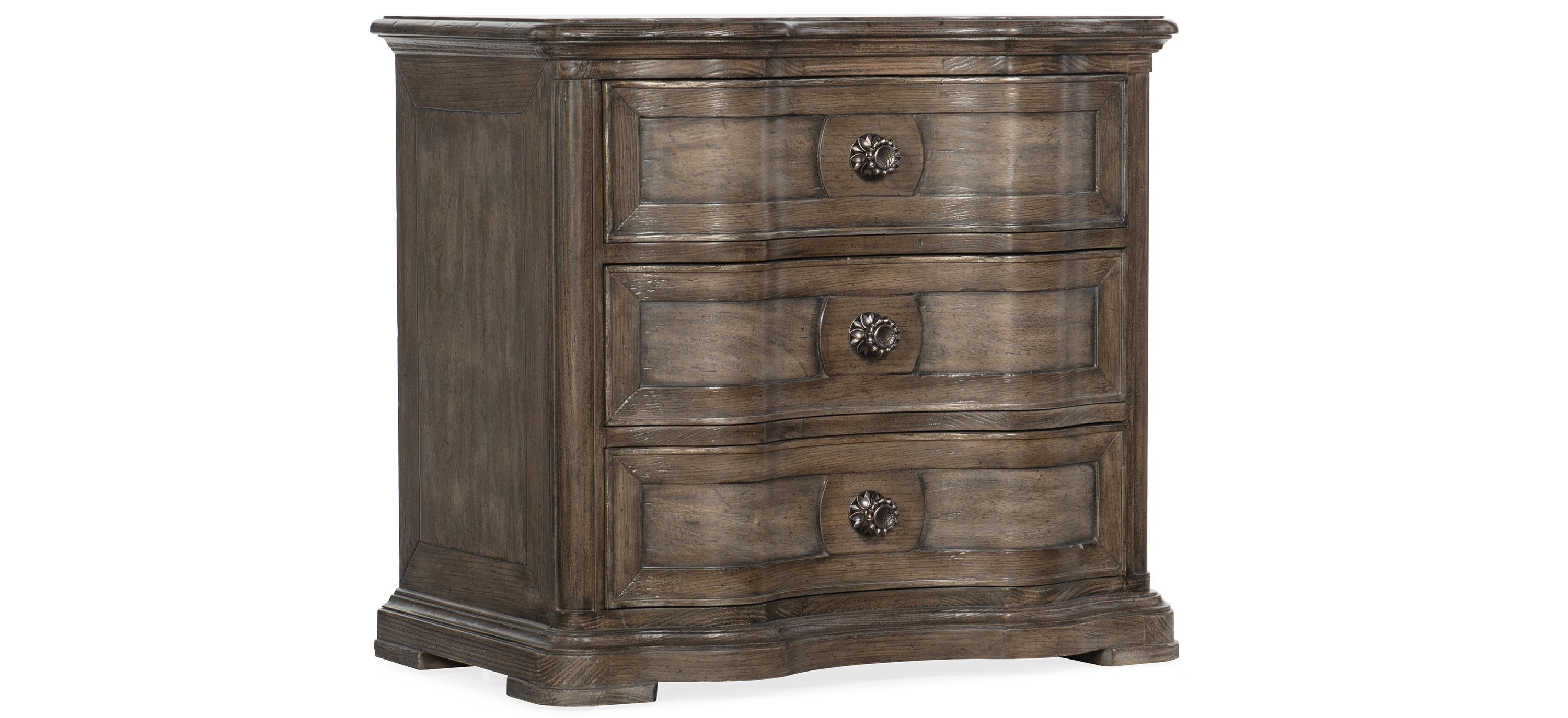 Woodlands Three-Drawer Nightstand