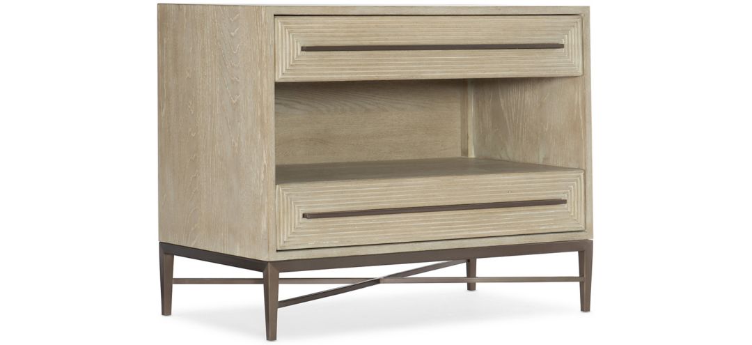 Cascade Two-Drawer Nightstand