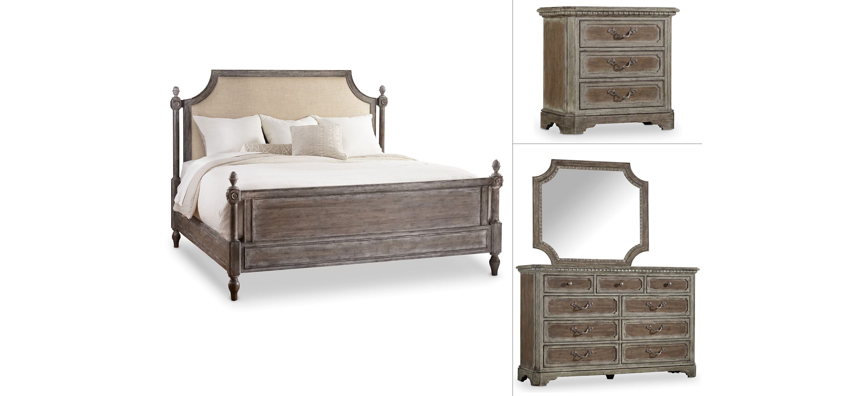 Alamadyre upholstered poster bedroom set