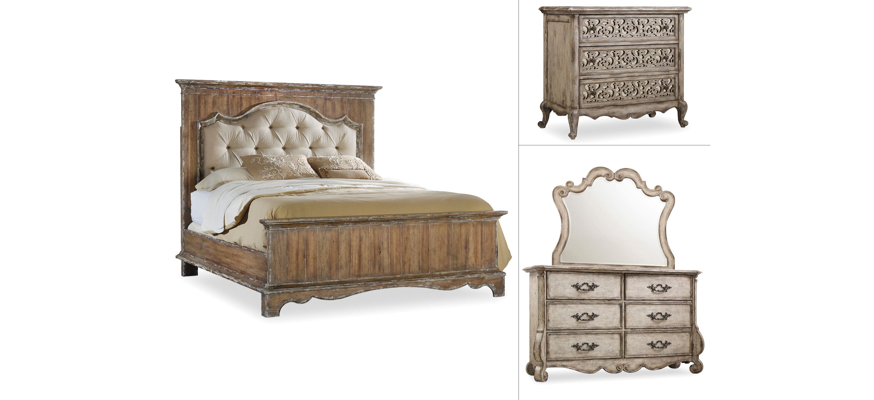 Chatelet 4-pc. Upholstered Panel Bedroom Set