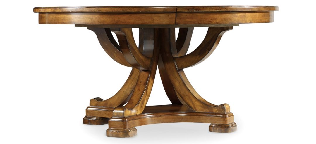 711203760 Tynecastle Round Pedestal Dining Table with Leaf sku 711203760