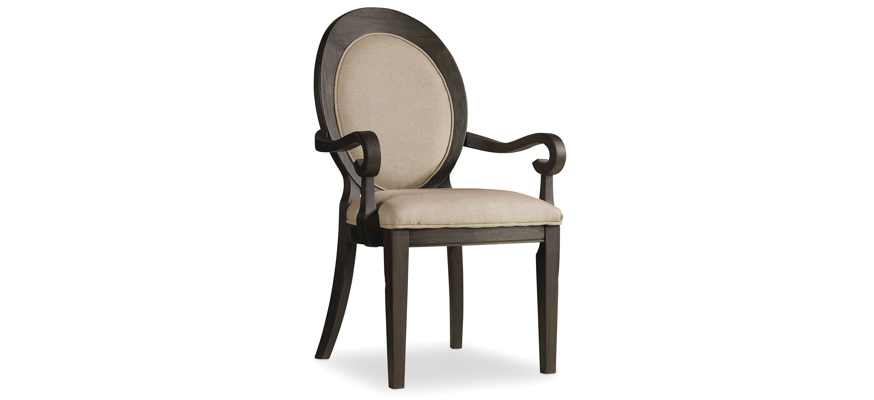 Corsica Oval Back Arm Chair - Set of 2
