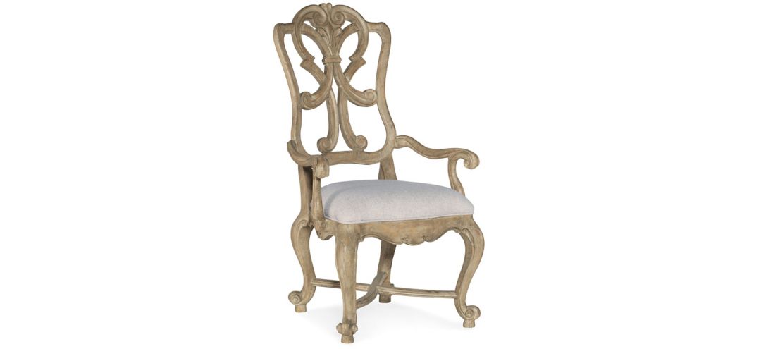 Castella Wood Back Arm Chair - Set of 2