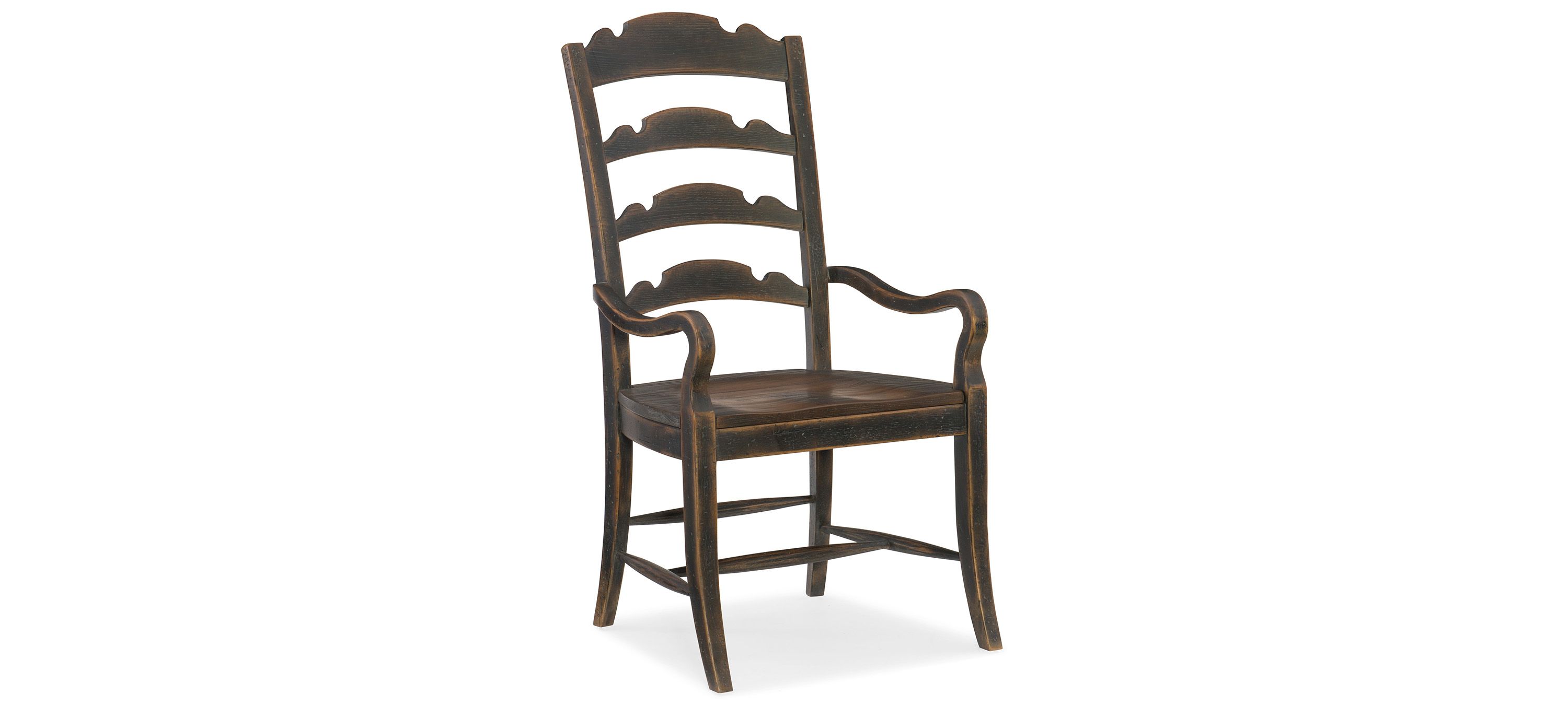 Hill Country Twin Sisters Ladderback Arm Chair - Set of 2
