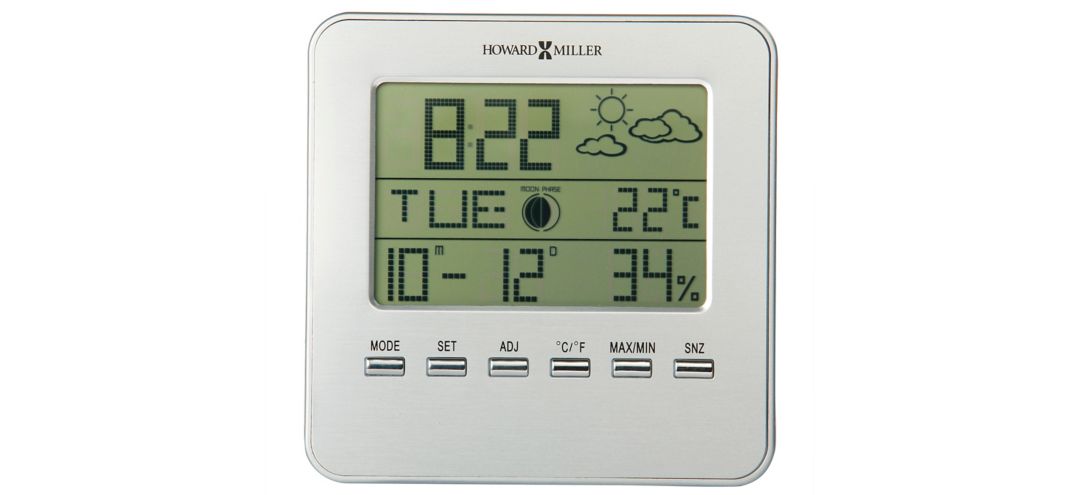 Weather View Tabletop Clock