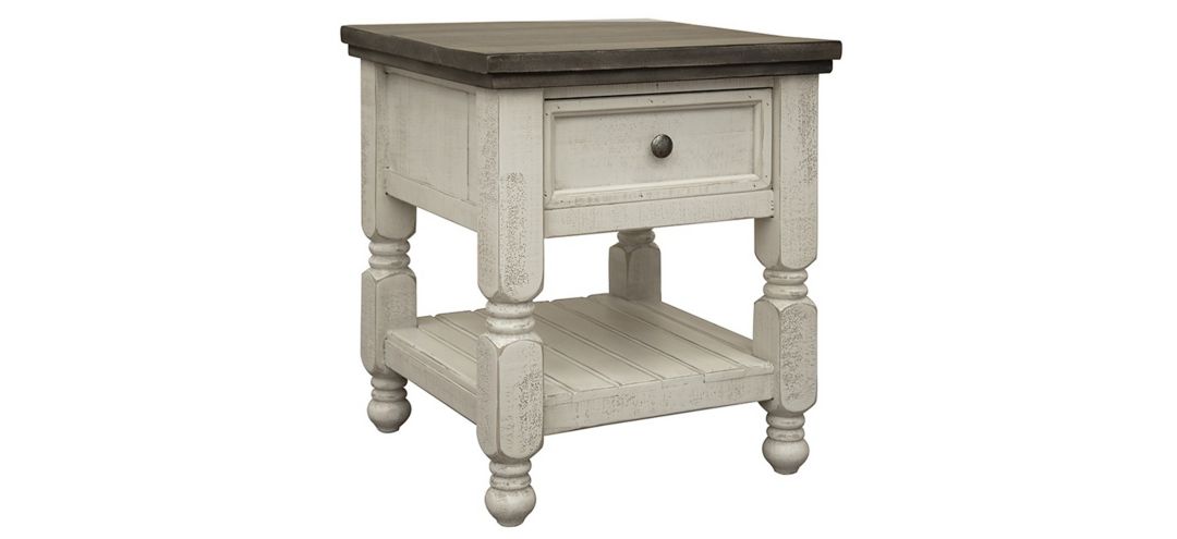 Stone Square End Table