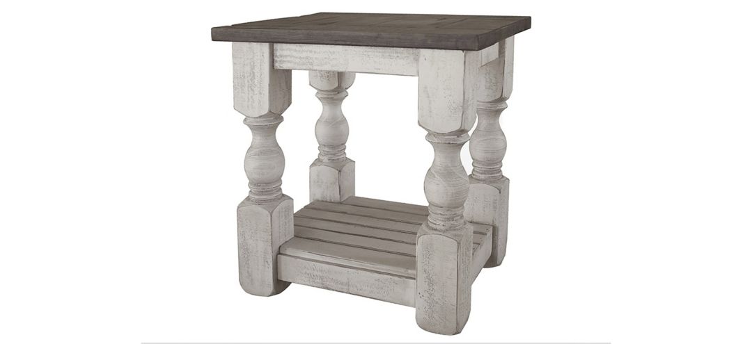 Stone Rectangular Chairside Table