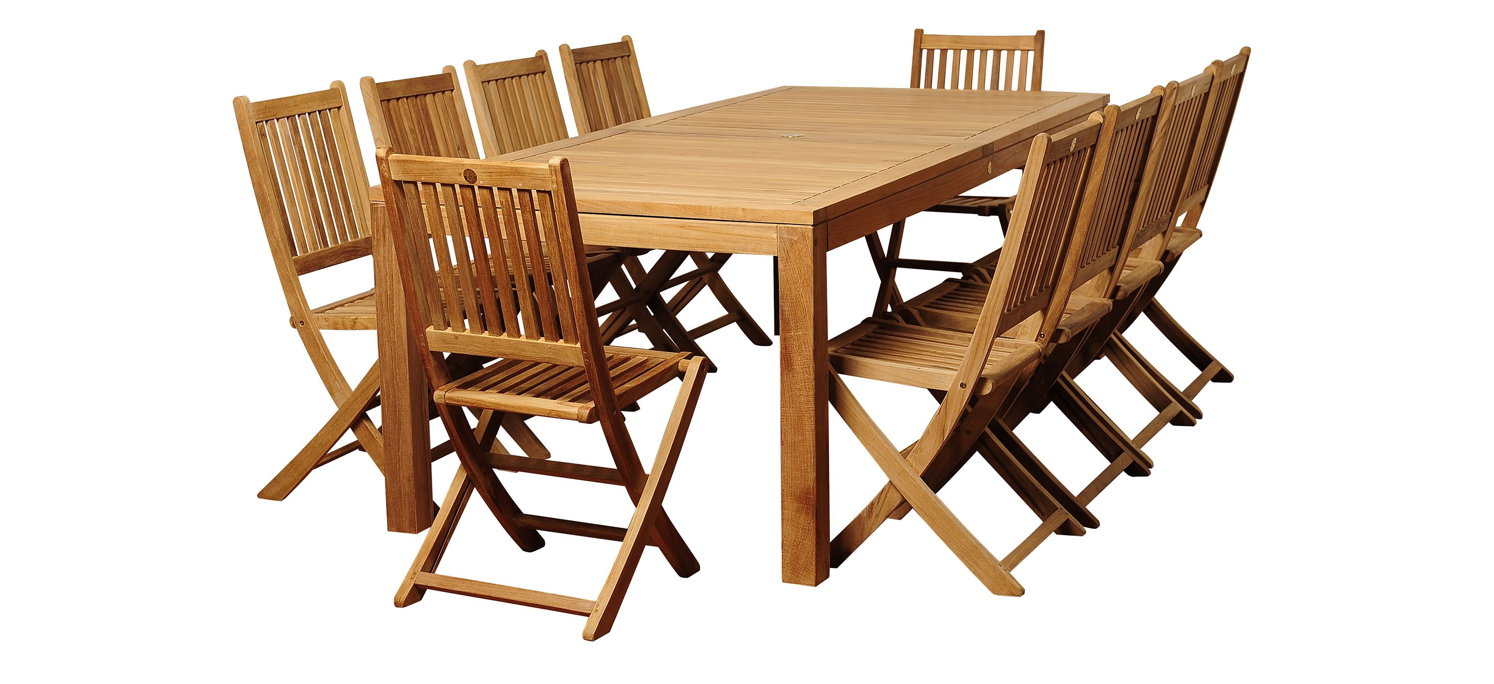 Campos 11-pc Rectangular Patio Dinig Table Set