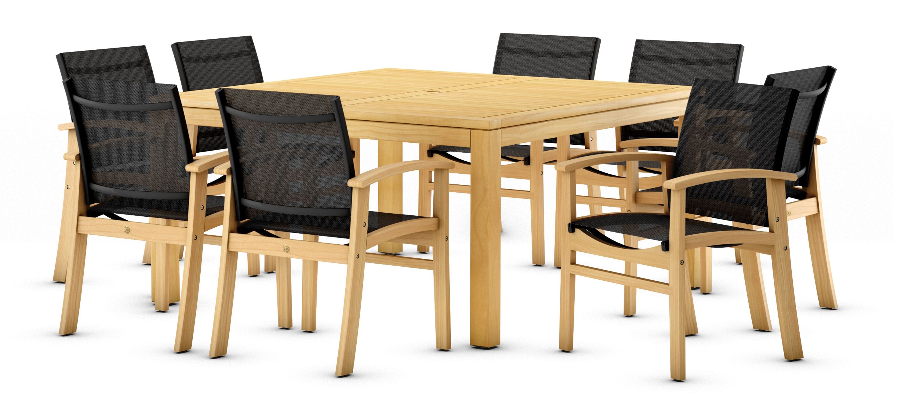 Campos 9-pc Square Patio Dinig Table Set