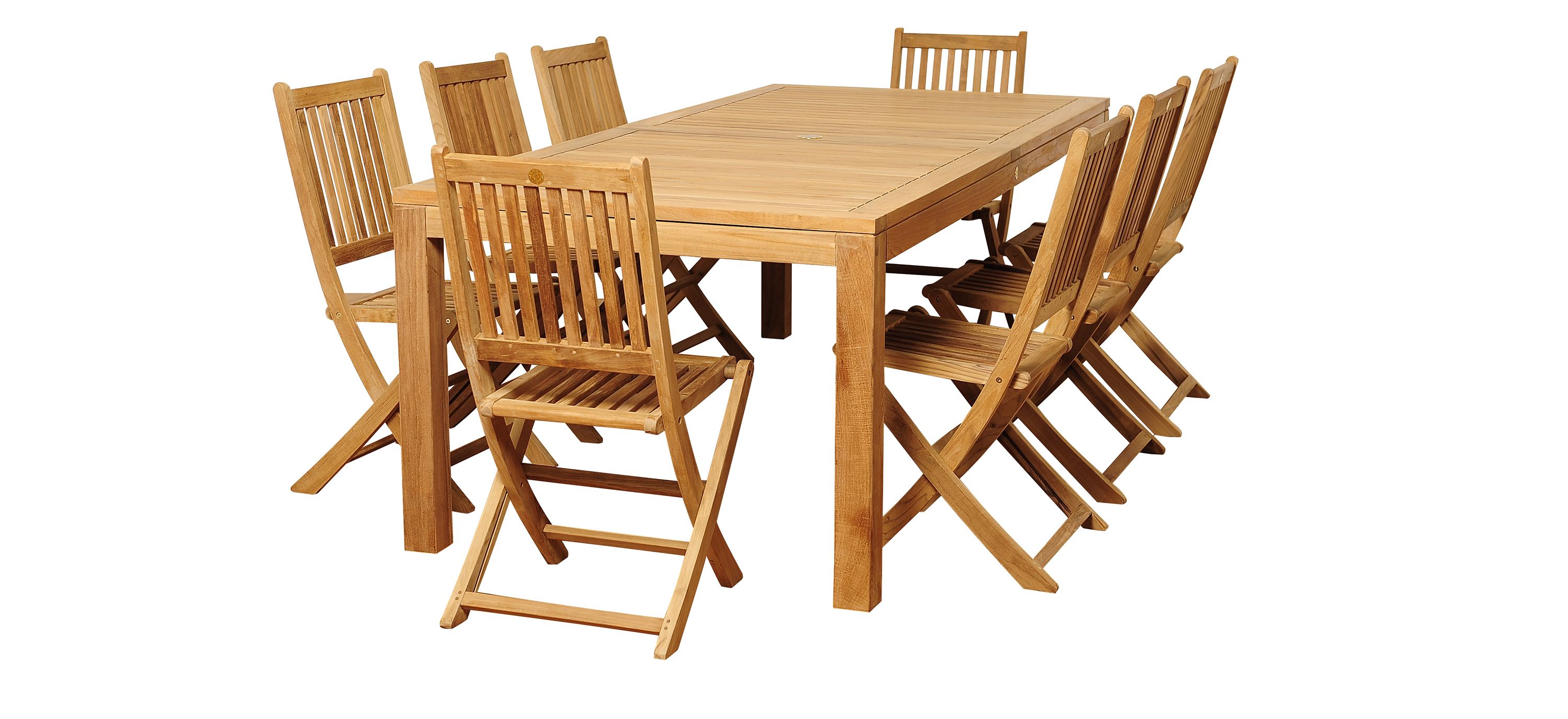 Campos 9-pc Rectangular Patio Dinig Table Set