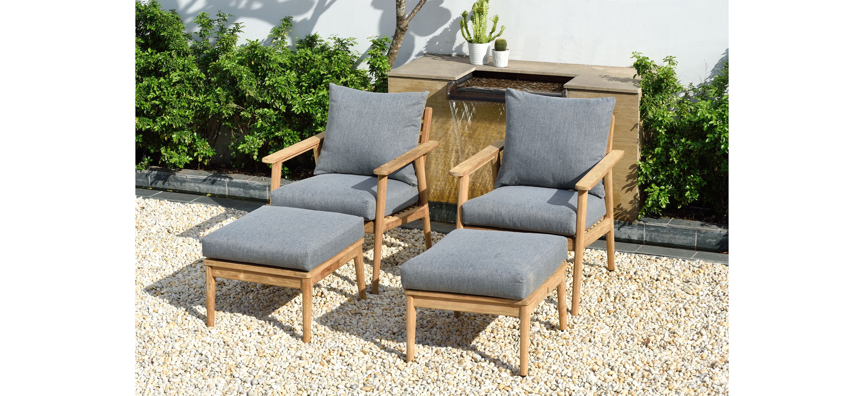Rhodes Outdoor 4-Piece Seating Set
